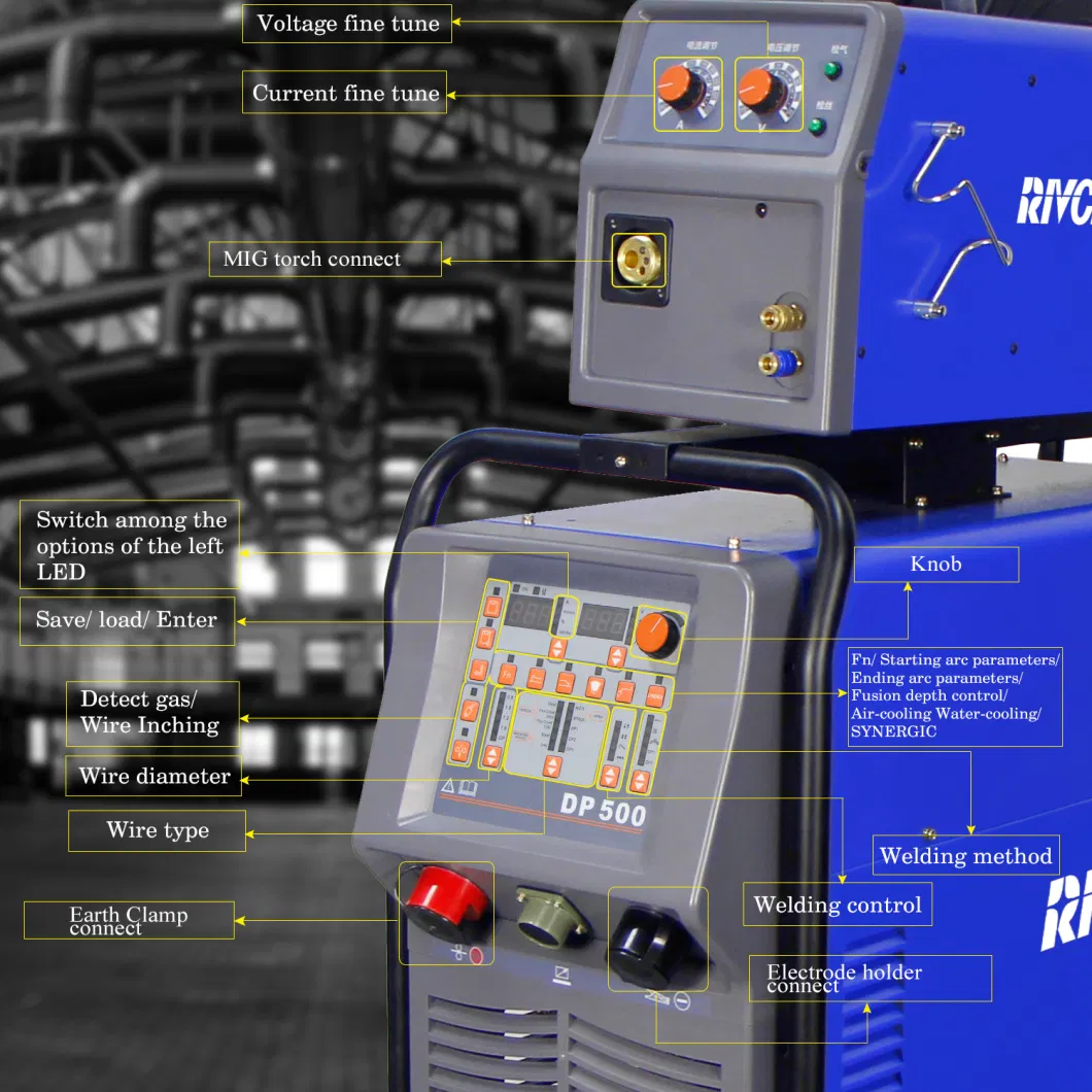 DC Double Pulse and Full Digital Control Welding Machine, Argon &amp; CO2 Gas, Precise Aluminum Welding